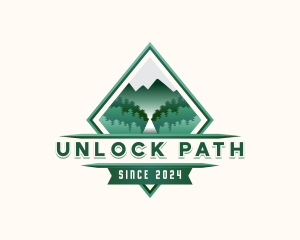 Mountain Forest Adventure logo design