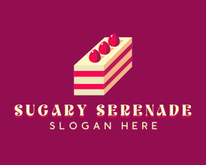 Strawberry Cake Dessert logo