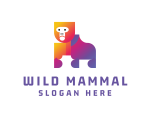 Gradient Wild Gorilla logo