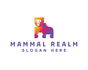 Gradient Wild Gorilla logo
