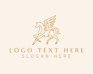 Winged Horse Pegasus  logo