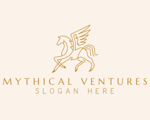 Winged Horse Pegasus  logo design