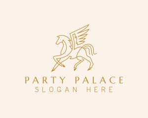 Winged Horse Pegasus  logo design