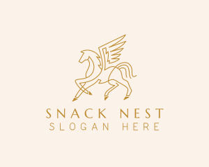 Winged Horse Pegasus  logo design