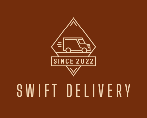 Courier Delivery Truck  logo design