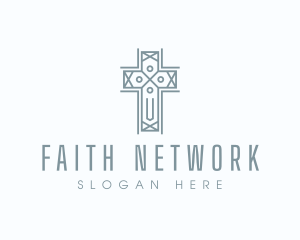 Religion Cross Faith logo