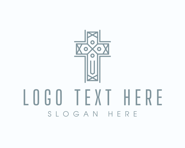 Religion Cross Faith logo