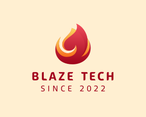 Flame Blazing Heat logo