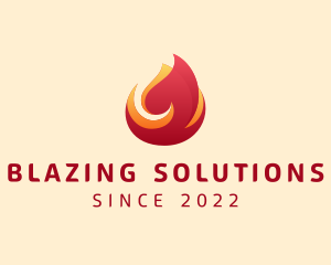 Flame Blazing Heat logo