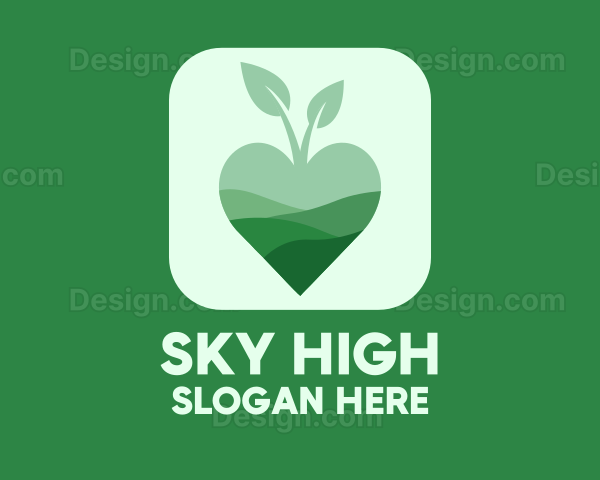 Organic Apple Heart App Logo