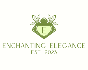 Organic Jewelry Leaf Boutique logo design