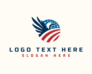 Patriotic Eagle Bird logo