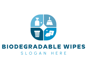 Sanitary Cleaning Tools logo design