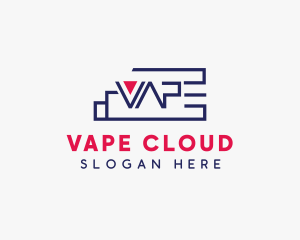 Vape Smoke Word logo design