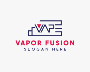 Vape Smoke Word logo design