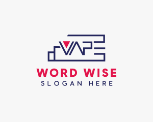 Vape Smoke Word logo design