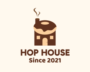 Donut House Factory logo design