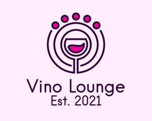 Circle Orbit Wine Glass logo