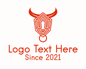 Hexagon Bull Maze logo