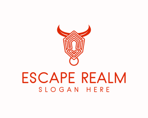 Hexagon Bull Maze logo