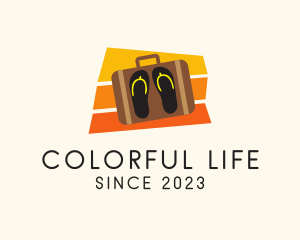 Colorful Summer Sandals logo design