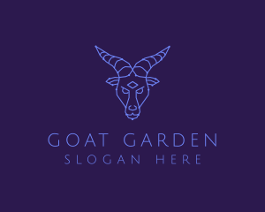 Astrology Goat Face logo design