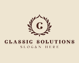 Classic Beauty Wreath logo design