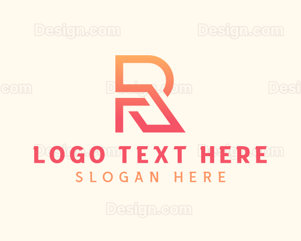 Gradient Firm Letter R Logo