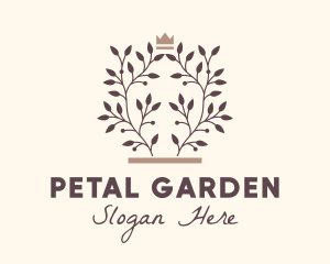 Nature Plant Crown logo design