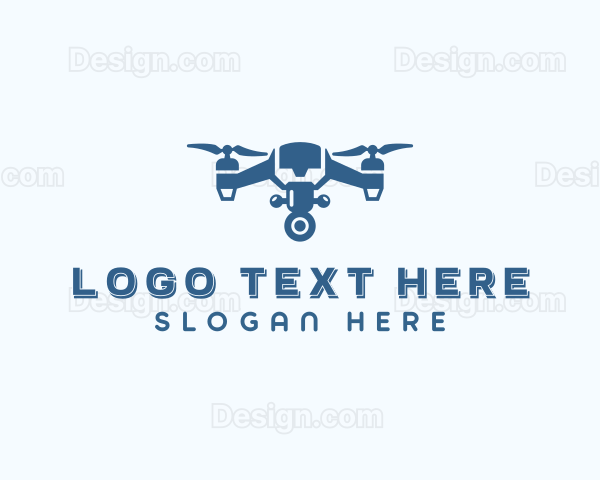 Drone Aerial Quadrotor Logo