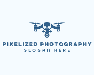 Drone Aerial Quadrotor logo design