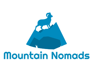 Wild Goat Mountain Camping  logo design