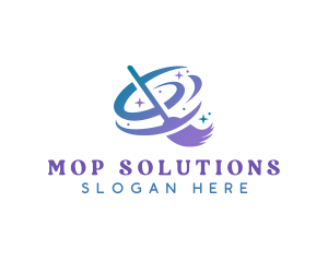 Mop Maid Cleaning logo design