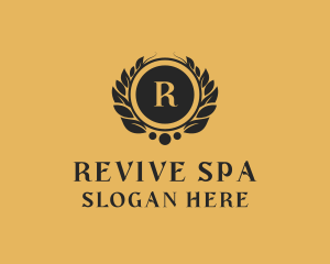 Floral Shield Spa logo design