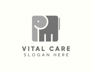 Wildlife Cube Elephant logo