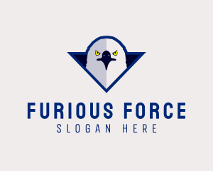 Furious Varsity Eagle  logo design