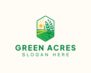 Agriculture Farm Field logo design