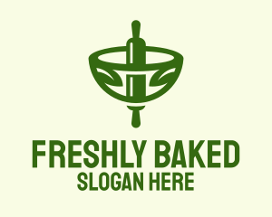 Organic Rolling Pin Bowl logo design