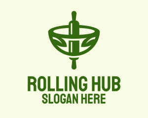 Organic Rolling Pin Bowl logo design