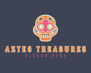 Mexican Skull Festival logo design