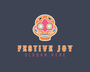 Mexican Skull Festival logo design