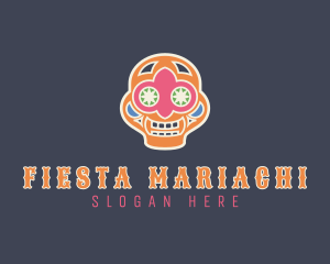 Mexican Skull Festival logo design