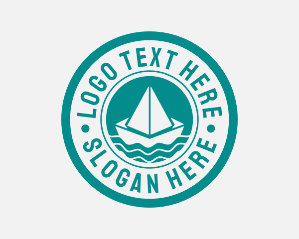 Paper Boat logo example 2