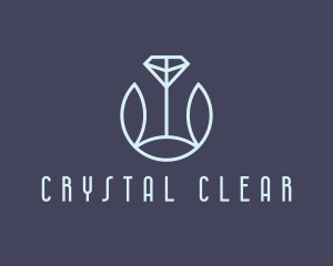 Crystal Leaf Jewelry logo design