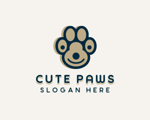 Dog Paw Vet logo design
