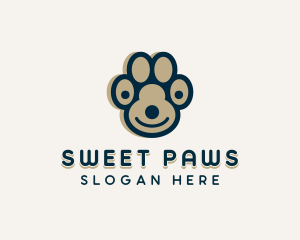 Dog Paw Vet logo design