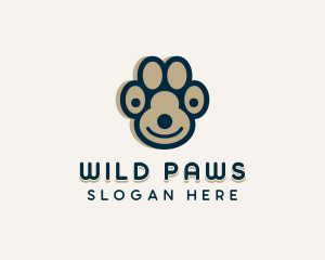 Dog Paw Vet logo design