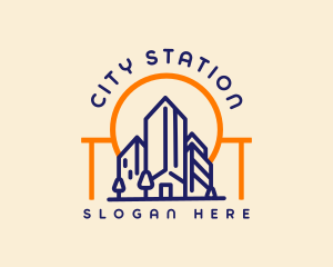 City Contractor Building logo design