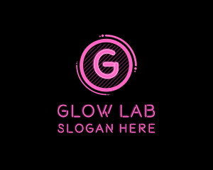 Glowing Neon Club Bistro logo