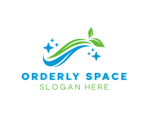 Organic Cleaning Washer logo design